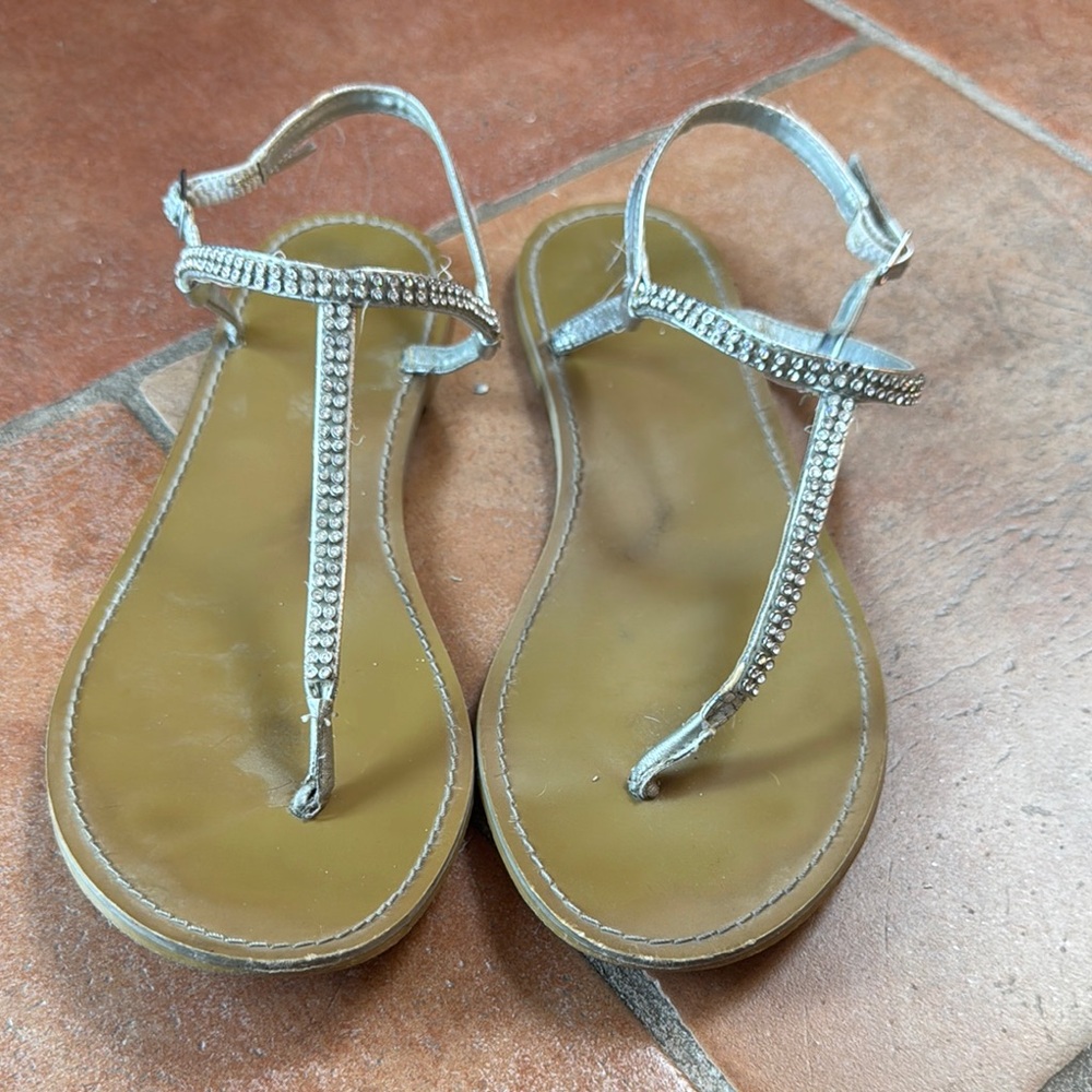 Elegant Rhinestone Sandals Old Navy Sz 9
